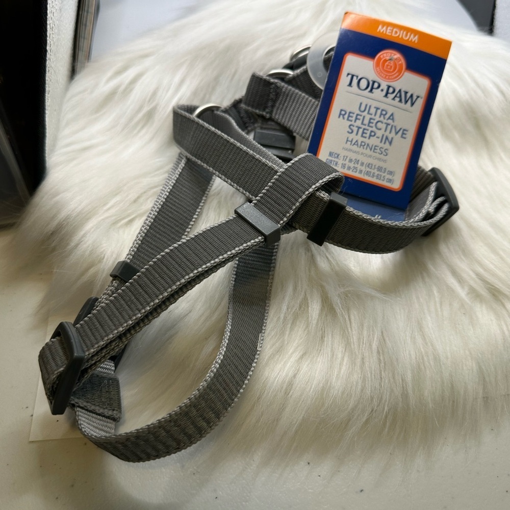 💙3/$20 Top Paw Gray Reflective Dog Harness